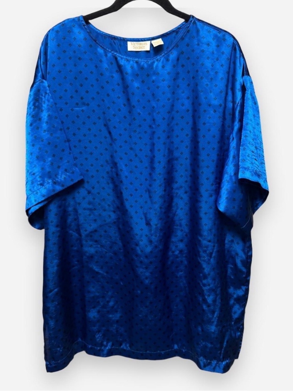 Vintage Victoria’s Secret Silky Blue Short Sleeve Nightshirt